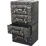 《Traver Furniture》ビンテージ風スタイル トランク風チェスト4D（4段）IW-874