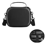 SHEAWA DJI Osmo Pocket 3用ケース 保護ケース EVAハードケース 耐衝撃 PUレザー 大容量 ハンドルや三脚、ウィンドスクリーンなどのアクセサリーも収納可能