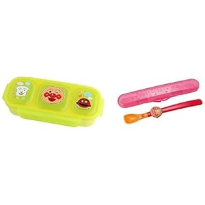 【セット買い】レック アンパンマン 離乳食 ランチボックス S (140ml) & アンパンマン 離乳食スプーン M