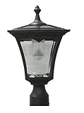Lily's Home Solar Lamp Post Light - Coach Light with a Deck Mount [並行輸入品]