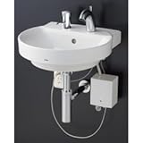 ★[LSF704AAPNW]TOTO　壁掛洗面器　水石けん入れなし　自動水栓一体形小型電気温水器　ワンプッシュ式　壁給水　壁排水