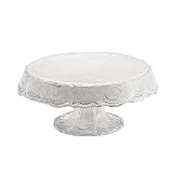 ラ・セラミカ（LaCeramicaVBC）イタリア食器　フリルホワイトケーキスタンド