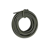 DLLM 弾力線 耐久 ゴム紐 ゴムロープ アウトドア用 ゴム 弾性コード コード パラコード 弾性ゴム 弾力紐 丸ゴム ロープ 靴紐 衣類 メモ帳ゴム 軽量 幅 2.5mm 5m巻無傷 アーミーグリーン