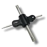 TAGATORON（タガトロン）4in1クロスレーサーギア [ 4mmナットレンチ/4.5mmナットレンチ/プラスドライバー/六角レンチ ] (ブラック)