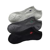 【3足セット】POLO RALPH LAUREN メンズ レディース 足底パイル アーチサポート 多色 スニーカーソックス 93246602/92009602 23-25cm 10.ライトグレー・チャコール・ブラック