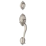 Schlage f92-brk Brookshire外部ダミーハンドル(内部側面別売）、サテンニッケル