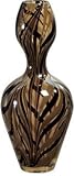 Home Decor Improvements 15800 Small Brown Swirl Vase