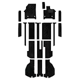 Hotfield トヨタ 互換品 新型 アルファード ヴェルファイア 40系 フロアマット＋ステップマット＋トランクマット ラゲッジマット / 8人 ハイブリッド WAVEブラック 日本製