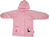 キッズ レインコート 雨具 カッパ 合羽 (ピンク)