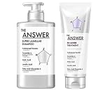 THE ANSWER（ジアンサー）スーパーラメラシャンプー本体400ml ＋EXヘアトリートメント 220g ベルガモット＆ダフネの香り (EX MOIST SET)