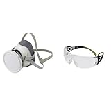 3M 防毒マスク 塗装作業用マスクセット 1200/3311J-55-S1 & 保護めがね