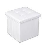 EPCTEK 収納ベンチ 収納スツール PUスツール チェア 折たたみ ベンチ　収納ボックス オットマン 応接チェア　コンパクト スペース活用　一人暮らし　引っ越し祝い