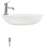Mr Direct v3202-bisque磁器容器シンクEnsemble 753 シルバー V3202-B-753-C