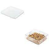 kitrcp6302clercp6509whi – Valueキット – rubbermaid-lid forホワイト正方形8 – 3 / 4quot ; X 8 – 5 / 16quot ; car