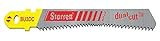 Starrett BU3DC-2 Bi-Metal Unique Unified Shank Dual Cut Wood Cutting Jig Saw Blade, 0.060-Inch Thick