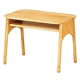 BEATON JAPAN キッズテーブル 天然木製 子供用 デスク 収納棚付き 幅60cm ナチュラル