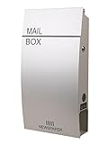 LEON 郵便ポスト mail box デザイナーズ ポスト MB08 シルバー
