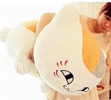 SAQJEEニャンコ先生 ぬいぐるみ 特大 猫ぬいぐるみ ホワイト クリスマス プレゼント お誕生日 80cm ぬいぐるみ 夏目友人帳のニャンコ先生 手触りふわふわ 動物ぬいぐるみ 抱き枕