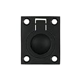 Deltana frp175フラッシュリングPulls、ソリッド真鍮、1 3 / 4 " x 1 3 / 8インチ、 FRP175U19 1