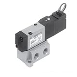CKD セレックスバルブ パイロット式5ポート弁 幅×奥行×高さ:86.5×32×47.5mm （4KB110-06-DC24V）