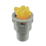 uxcell スプレーノズル　13mm ダイヤスレッド　グレー　イエロー　プラスチック