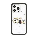 グルマンディーズ mofusand iPhone16 Pro 対応 プランプフレームケース ブラック MOFU-64BK