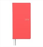 ほぼ日手帳 WEEKS 2014 モノカラー コーラルピンク