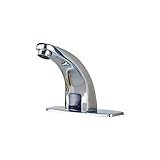 Rozin 浴室 トイレ洗面所用 自動センサーの蛇口 唯一の冷たい水 カバープレート装備 クロムめっき 流し台 シンク用 じゃぐち