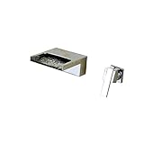 Rozin クロムめっき バスルーム用 蛇口 滝型 流し台 洗面器用 じゃぐち 混合水栓 壁取り付け