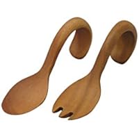 籐芸 子ども用カトラリー サオの木 84&times;25mm ベビースプーン&フォークセット MLB25SWSET