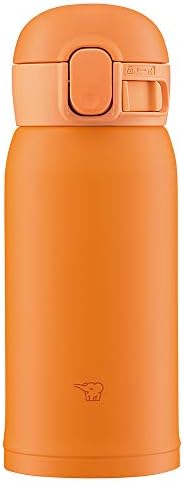 象印 (ZOJIRUSHI) 水筒 ワンタッチ ステンレスマグ シームレス 0.36L オレンジ SM-WA36-DA