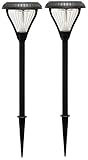 Gama Sonic Premier Solar Landscape Path and Garden Light, Black Finish, Set of 2 #GS-139-2PK [並行輸入品]