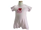 D&G JUNIOR(ディー＆ジー ジュニア) 半袖 ロンパース 胸元ロゴプリント×ピンク 6/9M【並行輸入品】