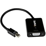 StarTech.com Mini DisplayPort 1.2 - VGA ディスプレイアダプター/1080p/アクティブ変換/mDPオス・VGAメス/ブラック MDP2VGA2