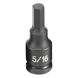 Grey Pneumatic (1910F) 3/8' Drive x 5/16' Hex Driver Socket [並行輸入品]