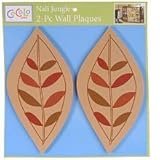 CoCaLo Baby Nali Jungle 2 Pc. Decorative Wall Plaques - Diecut Wood Leaves by Cocalo [並行輸入品]