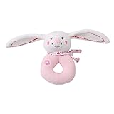 HS Baby Rattle PlushピンクRabbit Ring Rattle新生児ギフトCribおもちゃ幼児Developmentalおもちゃ1pc