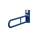 円弧01810bu fold-upサポートグラブバーwithout脚、ブルー