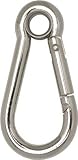 [N-8191402]ＴＲＵＳＣＯ　国産カラビナハーケン　Ａ型　スチール製　１２Ｘ１４０ｍｍ TKH12A