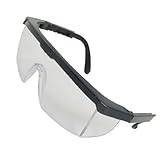 黒いプラスチックフレームアームズマンのための透明モノラルレンズゴーグル