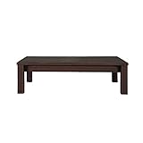 伸縮リビングテーブル折れ脚式(ダークブラウン)