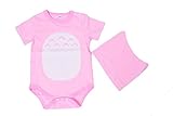 赤ちゃん ベビー ロンパース 帽子付 薄手 新生児 乳児 男の子 女の子 出産祝い 記念 メモリアル (95, ピンク)