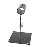 uxcell　ソルダーアイロンホルダー　金属　ベンチトップ型　ベース　調整式　スタンド　ホルダーはんだ　116 x 97mm　ブラック