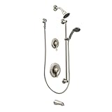 Moen T8343CBN Commercial M-Dura Posi-Temp Tub/Shower Trim, 2.5-gpm, Classic Brushed Nickel [並行輸入品]