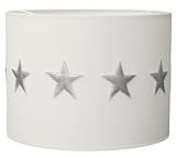 Taftan Silver Stars Pendant Lampshade Diameter 35cm (White) by Taftan