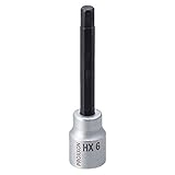 プロクソン(PROXXON) ヘックスビットソケット 3/8" ロング(80mm) 6mm No.83569