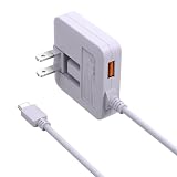 【最新薄型】PD20W 充電器 USB-C 急速充電器 Type-Cケーブル (PD20W&QC3.0/合計3.4A/1つUSB-Aポート/折畳みプラグ/PSE認証済) ACアダプター コンセント 軽量 スマホ充電器 iPhone15適用/Android/ゲーム機などその他対応 紫