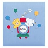 ナカバヤシ フエルアルバム誕生用 チューチュートレイン ア-OLB-613/N-Bブルー 生活用品 インテリア 雑貨 インテリア 家具 フォトスタンド アルバム [並行輸入品]