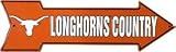 スマートブロンドNCAA University of Texas Longhorns国エンボスVanity Metal Arrow Sign as25027 byスマートブロンド