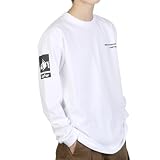 [CAMPFREE] キャンプフリー メンズ ロンT ロゴプリント (ワンポイント ＆ 腕プリント) [ 6.1oz 綿100% 天竺 長袖 ] Tシャツ ロングスリーブTシャツ ストリート 10454 A.ホワイト サイズ M